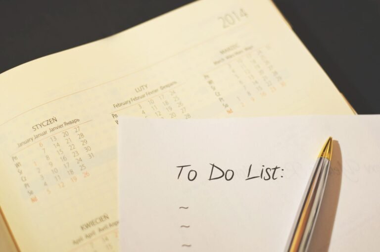 Depo-Provera lawsuit: pen resting on a to-do checklist and calendar, representing the steps in a claim