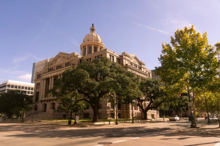 Dupixent lawsuit: historic courthouse building in downtown Houston, representing the federal Dupixent MDL