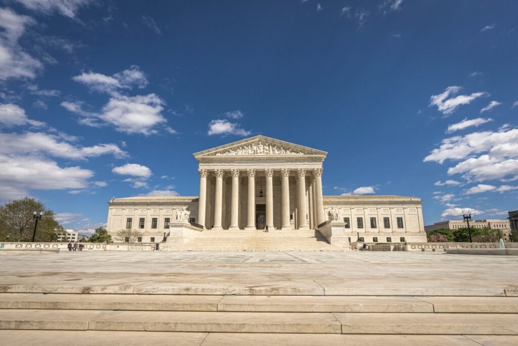 Roundup verdicts: front of the U.S. Supreme Court building on a sunny day