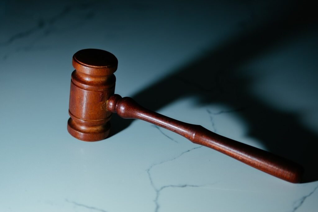 Wooden judge's gavel on a table, representing the court process in the Cartiva lawsuit