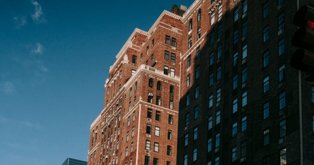 Historic building facade in New York City