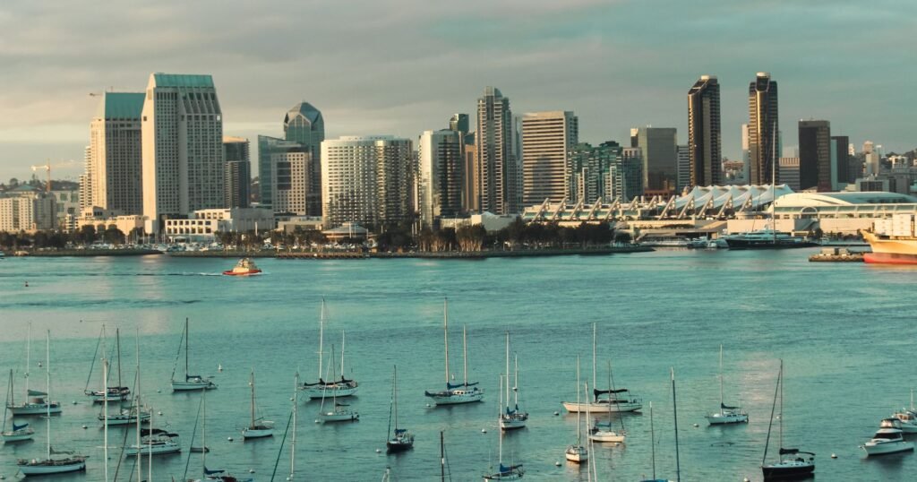 San Diego skyline across the bay